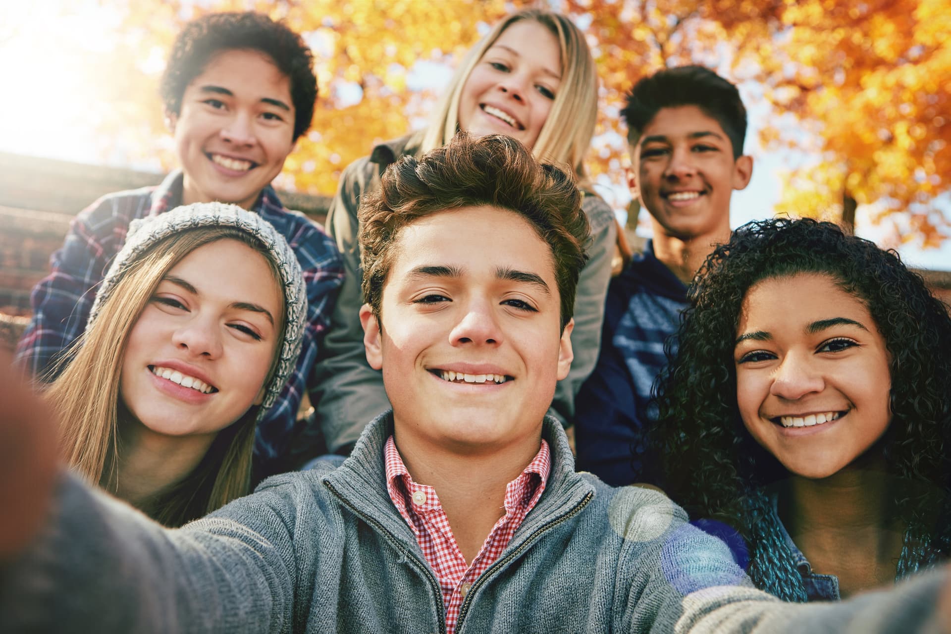 Teens in a supportive setting