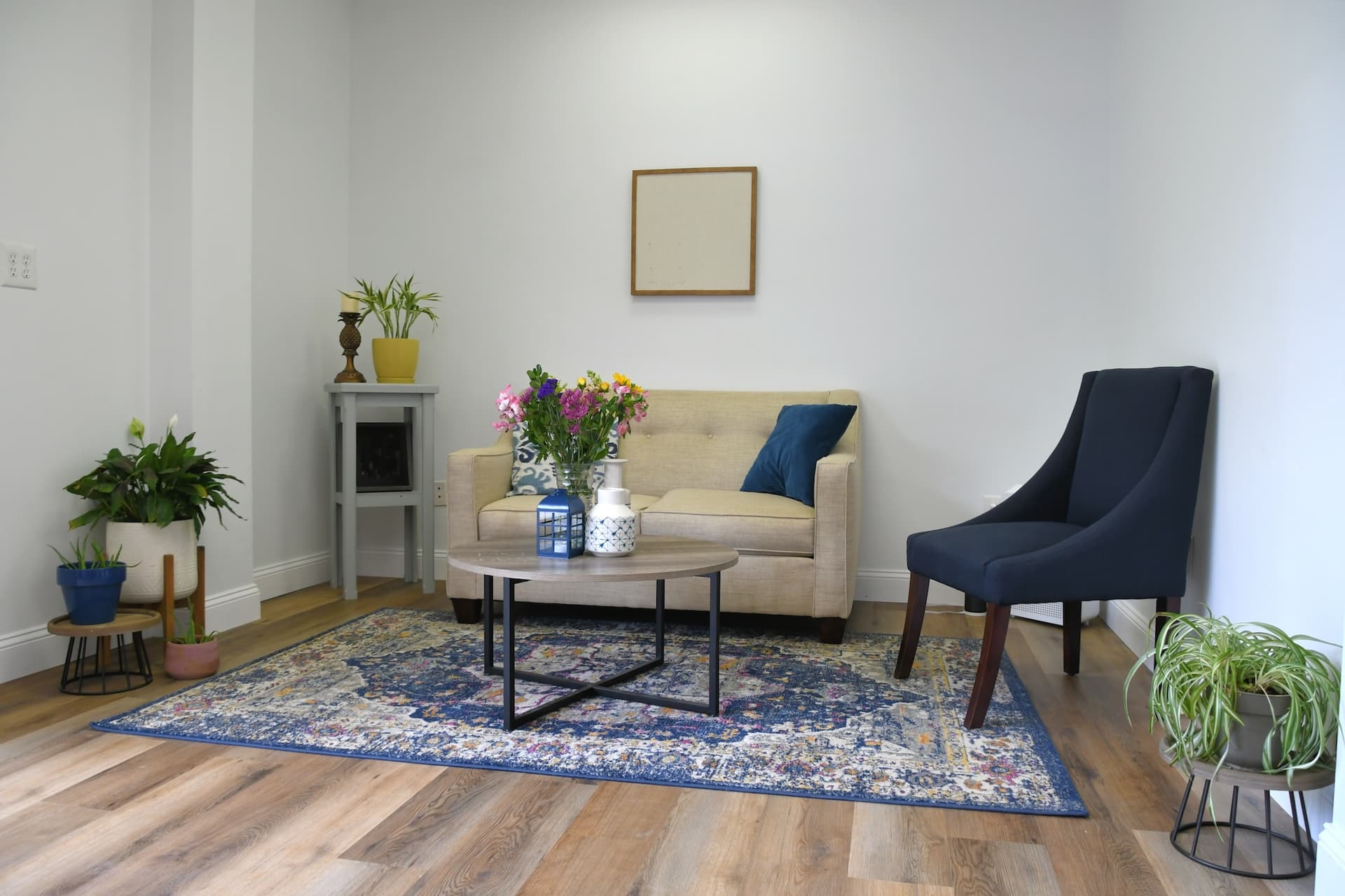 A bright, welcoming counseling space